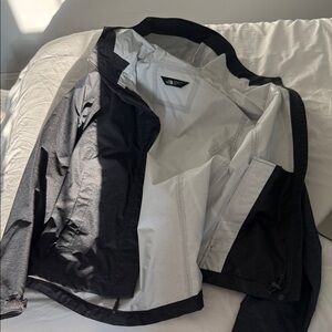 The North Face Black and Gray Windbreaker